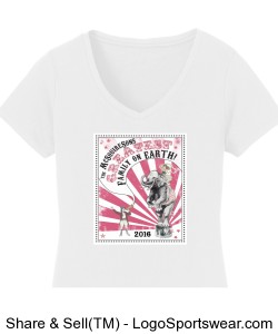 Port & Company Ladies Fan Favorite V-Neck T-Shirt Design Zoom